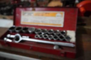 lot 58 image: 21 pc 34 drive socket set in metal case