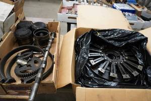 lot 123 image: 1910 Buick piston, Model T Flywheel