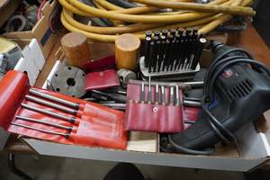 lot 135 image: Lining punches and drill