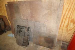 lot 12 image: Scrap mesh steel and 14 steel plate
