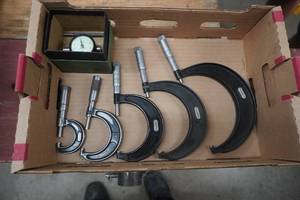 lot 381 image: Five Starrett Micrometers